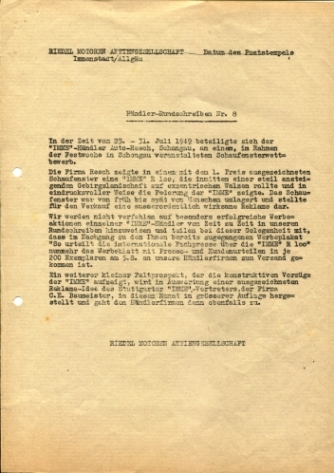 Händler-Rundschreiben getippt Nr. 8