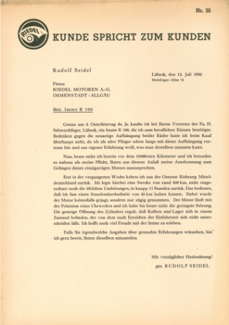 Kunde spricht zu Kunde Nr. 55